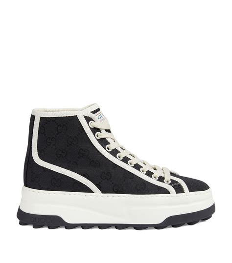 gucci high top canvas|gucci high tops women's.